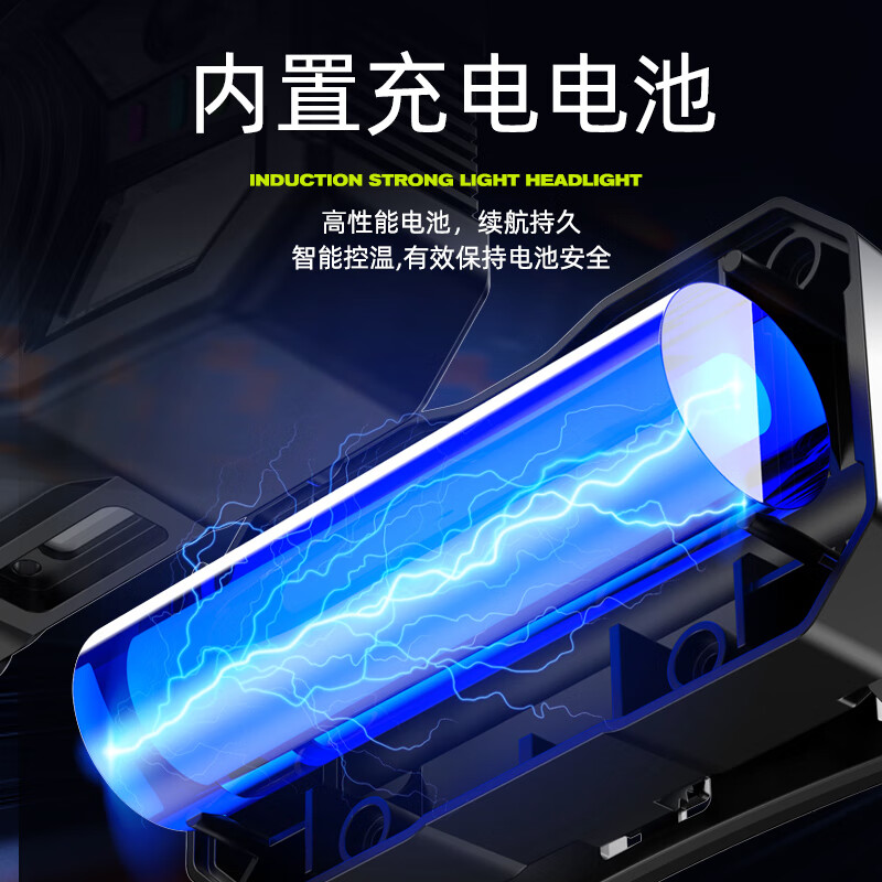 山色钓鱼头灯强光感应远射超亮超长续航可充电手电筒户外夜钓工作灯 感应款|1200mah|亮灯8-20小时