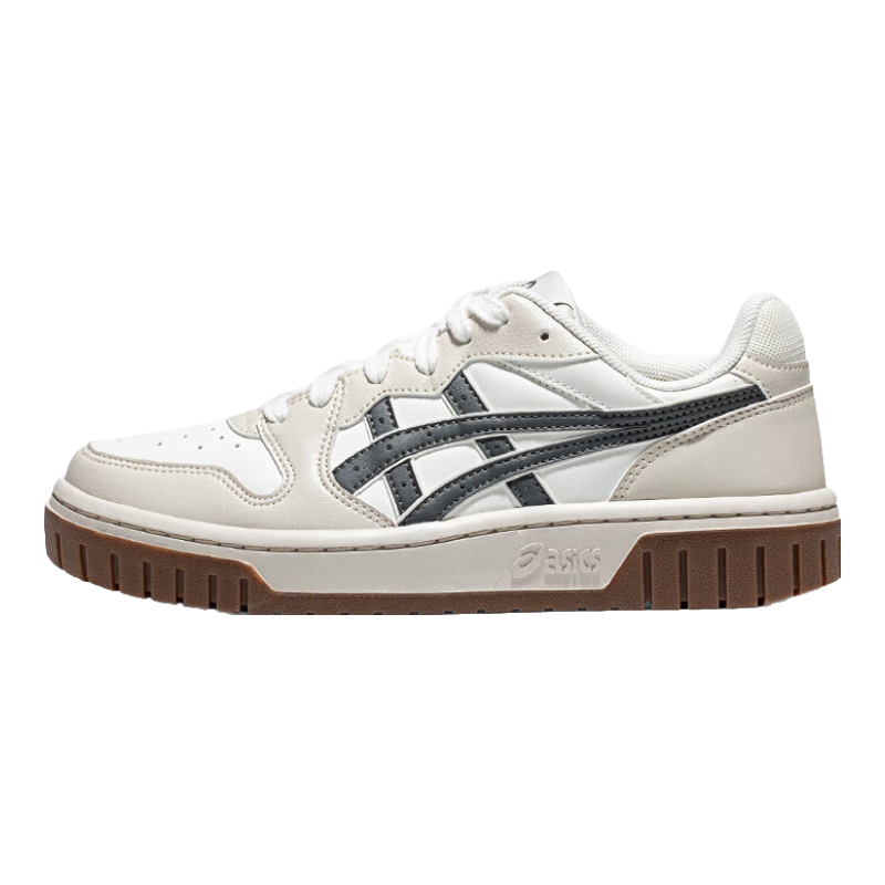 亚瑟士ASICS运动休闲鞋男鞋女鞋时尚运动舒适复古百搭板鞋 COURT MZ 2.0 白色/米色/碳灰色 43.5