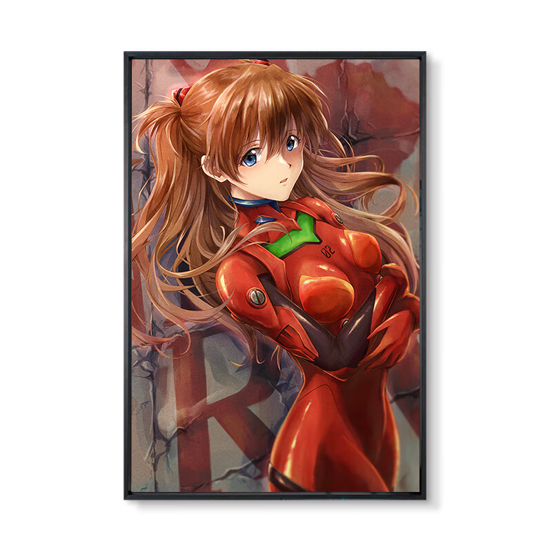 山头林村eva动漫海报挂画 明日香动漫海报挂画eva新世纪福音战士卧室