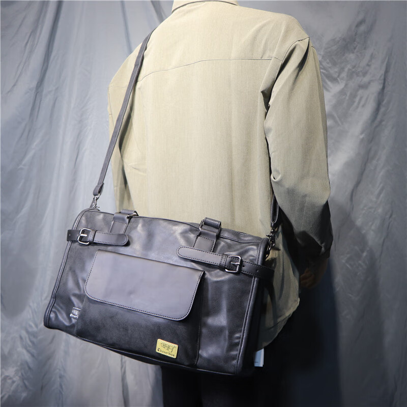 threebox潮流时尚男士旅行大包 休闲大容量运动单肩健身包 斜挎包