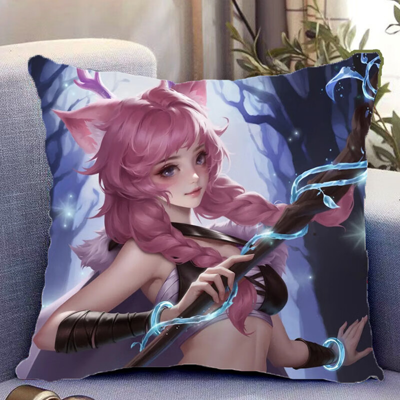 誉静王者荣耀瑶双面抱枕周边照片带枕芯枕套皮肤生日礼物定制 1 亮缎