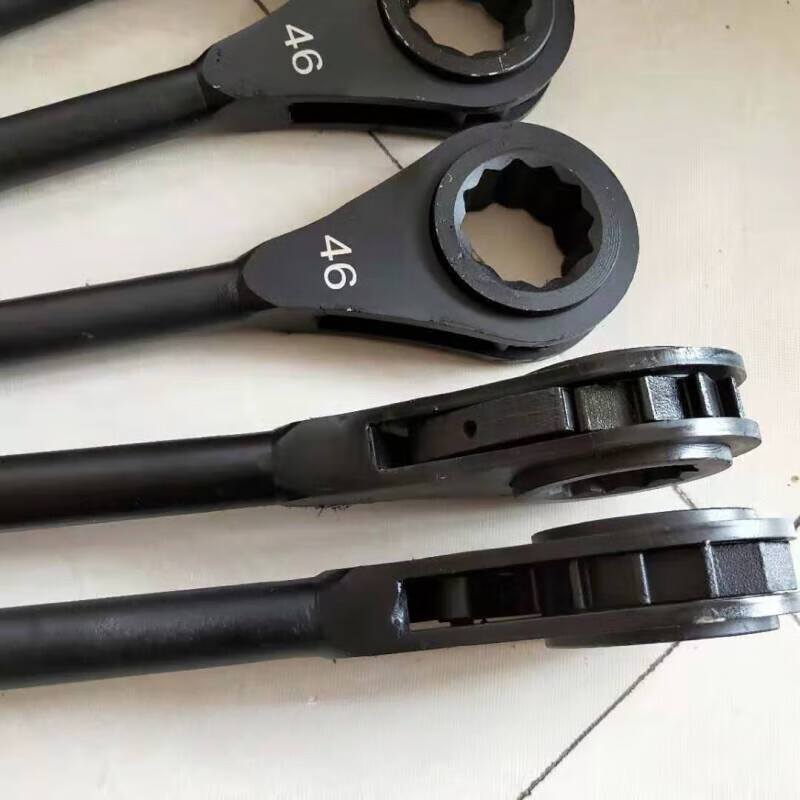 快速扳手省力扳手梅花四方孔大扭力棘轮扳手定制 (m27)螺母对边41mm