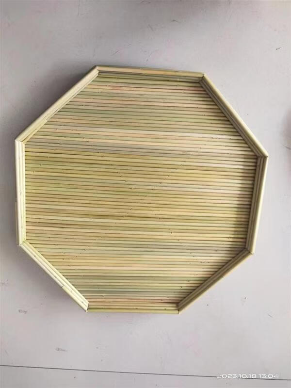 山头林村饺子帘 水饺托盘家用高粱杆盖帘饺子帘馒头筐盖垫篦子果盘