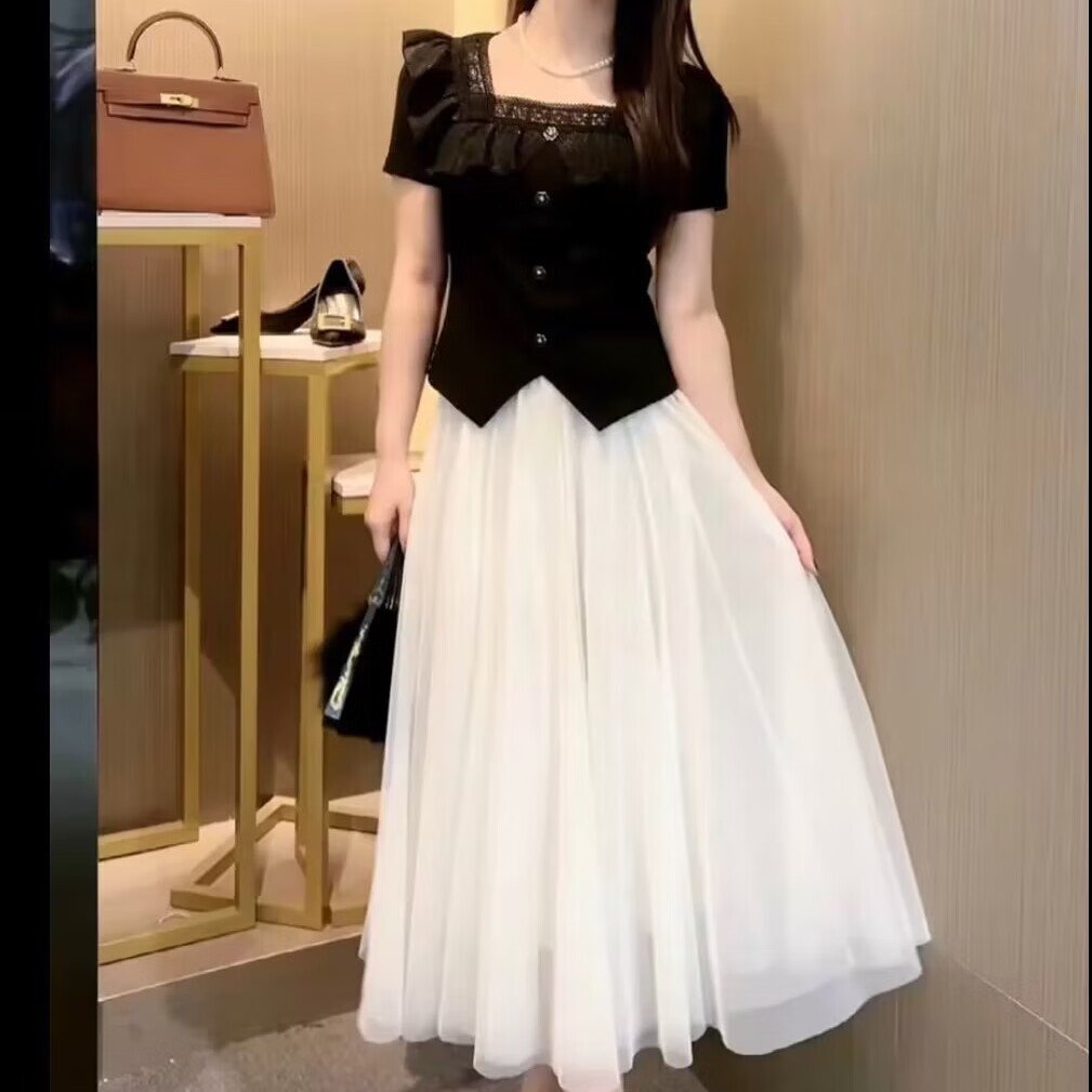 栩欧女装短袖t恤女夏季新款韩版【套装】高级感2024夏季百搭小香风套