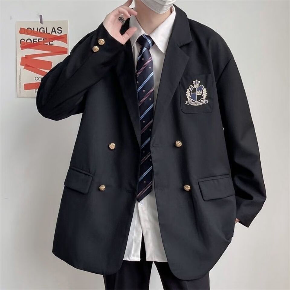 赢兽dk制服男学院风全套日系dk校供班服韩版潮流情侣宽松西服潮流jk西