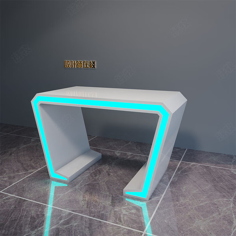 班牧定制科技展馆展厅展示台艺术品展台烤漆体验桌现代网红简约展示台