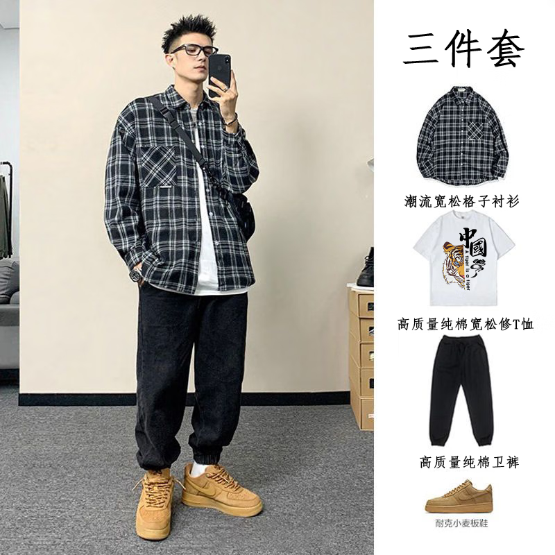 黑衬衫 纯棉中国虎t恤 黑纯棉卫 s