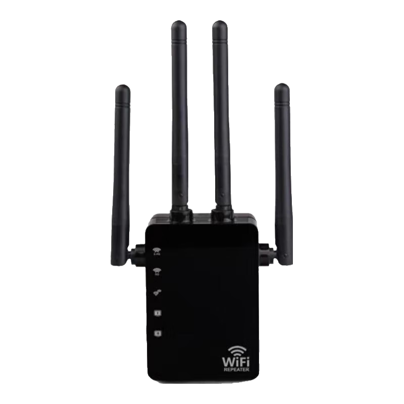 紐曼（Newmine）wifi放大器AC1200M千兆5G雙頻無線路由器伴侶穿墻家用智能網絡信號大功率增強擴展中繼器 【雙頻1200M+全屋WIFI增強】黑色款