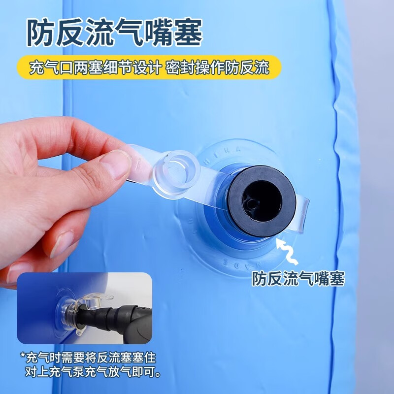 东祝今康瘫痪老人洗澡神器卧床老人洗澡床病人洗浴槽电动充气式可折叠 双层【加高加厚】+电动气泵+维修包 【快充成型 折叠收纳】