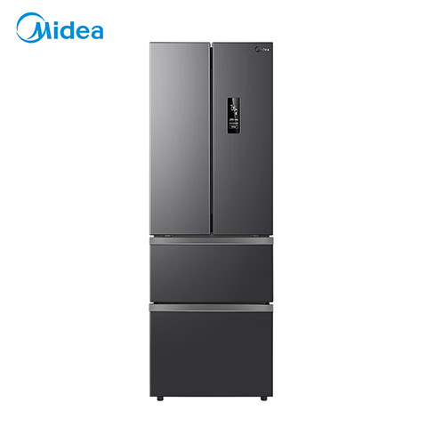 美的（Midea）325升一级能效双变频法式多门四开门小型家用电冰箱超薄风冷无霜节能低噪BCD-325WFPM(E)