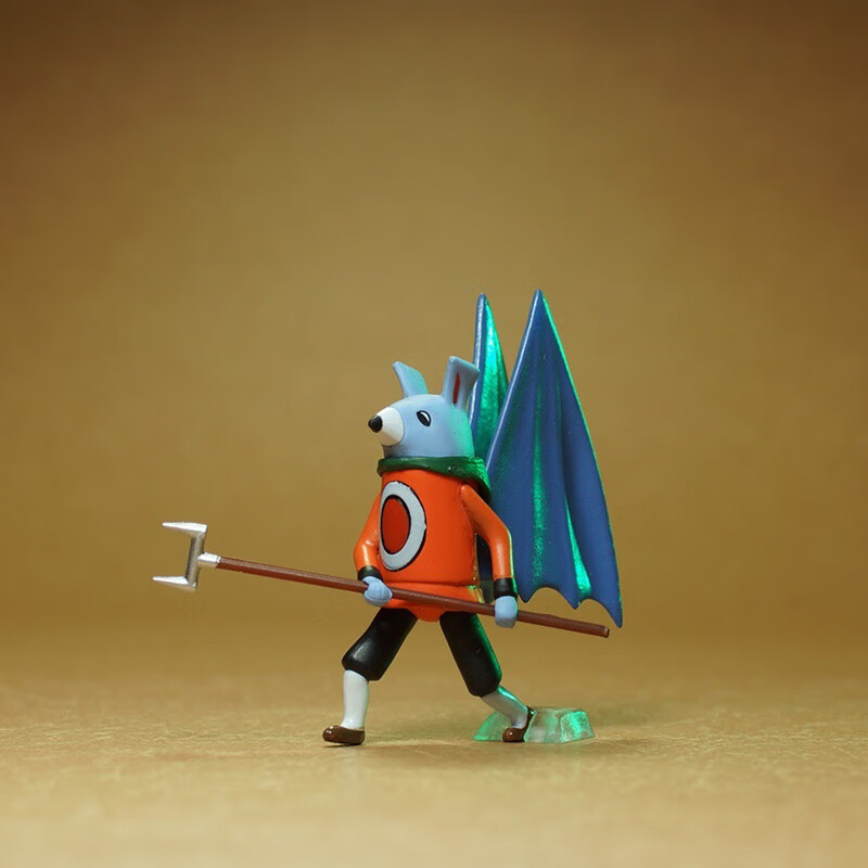 影正版葫芦兄弟葫芦娃可动玩具模型人偶手办pvc动漫周新年礼物 蝙蝠精