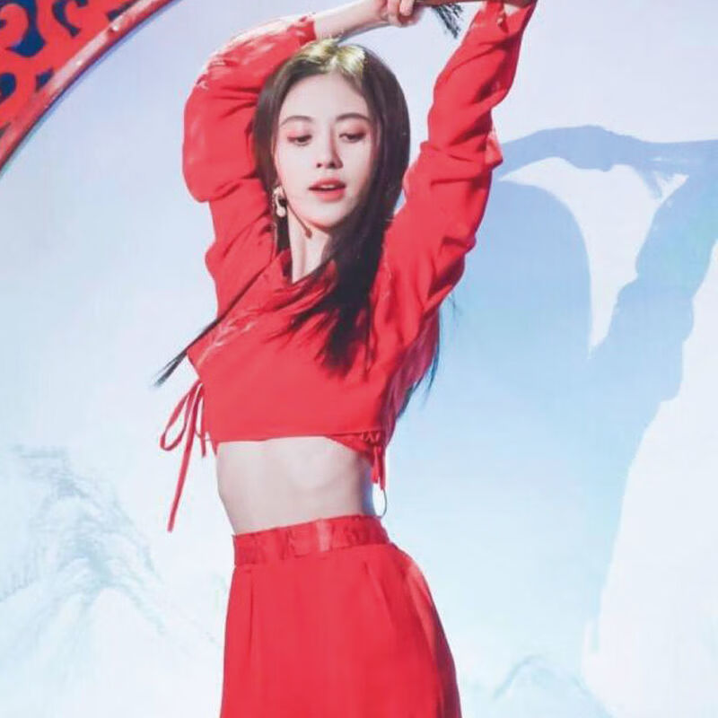 锦结思古典舞演出服女红昭愿舞蹈服鞠婧祎古装同款汉服飘逸学生现代