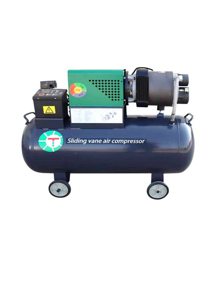 仁聚益滑片式空压机380v静音汽修喷漆空气压缩小型工业级家用打气泵