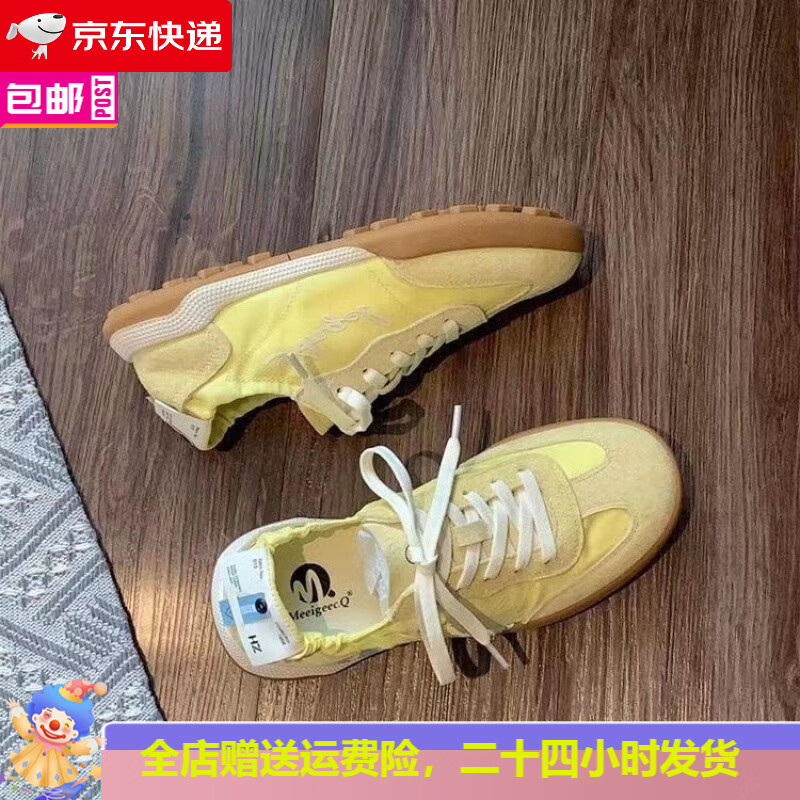 昌祥回力赵露思同款阿甘鞋女夏2025新款芭蕾德训鞋刺绣轻便透气运动小白鞋 米白色 升级款 37 尺码偏小,建议拍大一码
