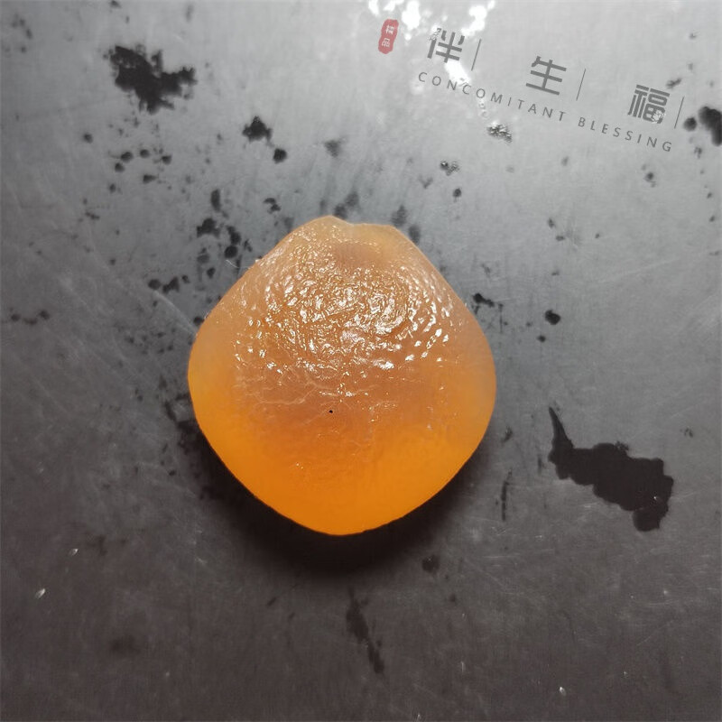 伴生福天然青鱼石6-10克 特级鱼惊石打磨雕刻制作吊坠原材料 6-7克