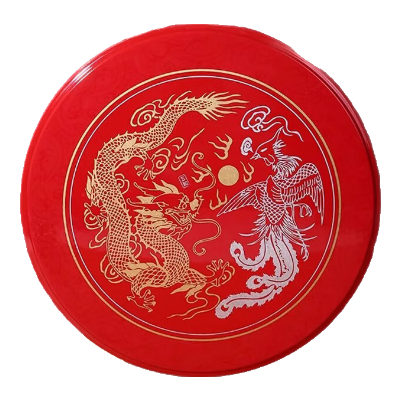 五和（WUHE）龍鳳吉祥干果盒過年結(jié)婚新年糖果盒家用客廳瓜子盤喬遷堅(jiān)果糖果盒 龍鳳呈祥糖果盒