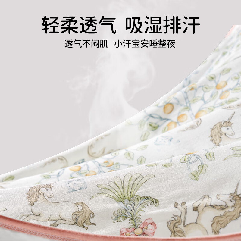 欧孕(OUYUN)包被新生儿包单0-6个月婴儿襁褓包巾新生宝宝专用待产包用品必备 蚕丝款-密林松鼠 85x85cm