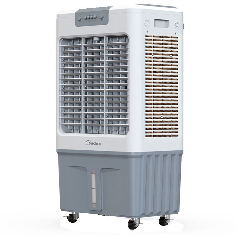美的（Midea）冷風機空調(diào)扇工業(yè)水冷強力制冷風扇加水冷氣機加濕大型家用商用工廠車間餐廳 35升水箱+1米機身（AC360-20A）