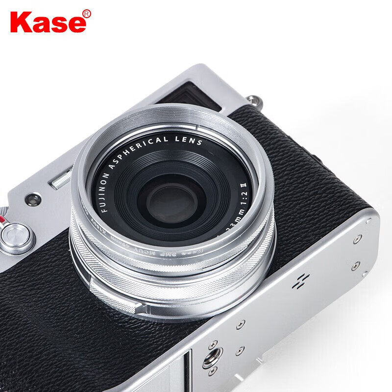 卡色(Kase)富士X100v滤镜 MCUV镜 多层镀膜保护镜 X100Vi X100V X100F X100T X1防尘保护镜头(银色)