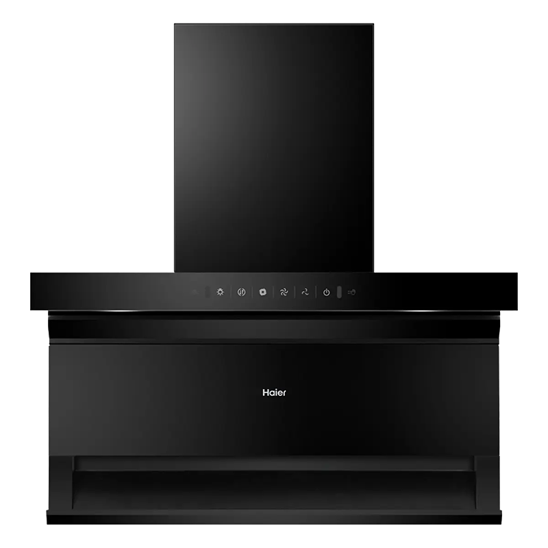 海尔抽油烟机家用厨房大吸力7字型顶侧三吸油烟机燃气灶具套装EC710 【单烟机国补20%】23m³吸力+免拆洗