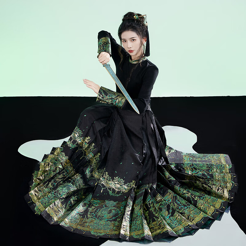 星河汉歌（商周）2024新款新中式马面裙全套正版小个子半身裙中国风汉服 商周 L