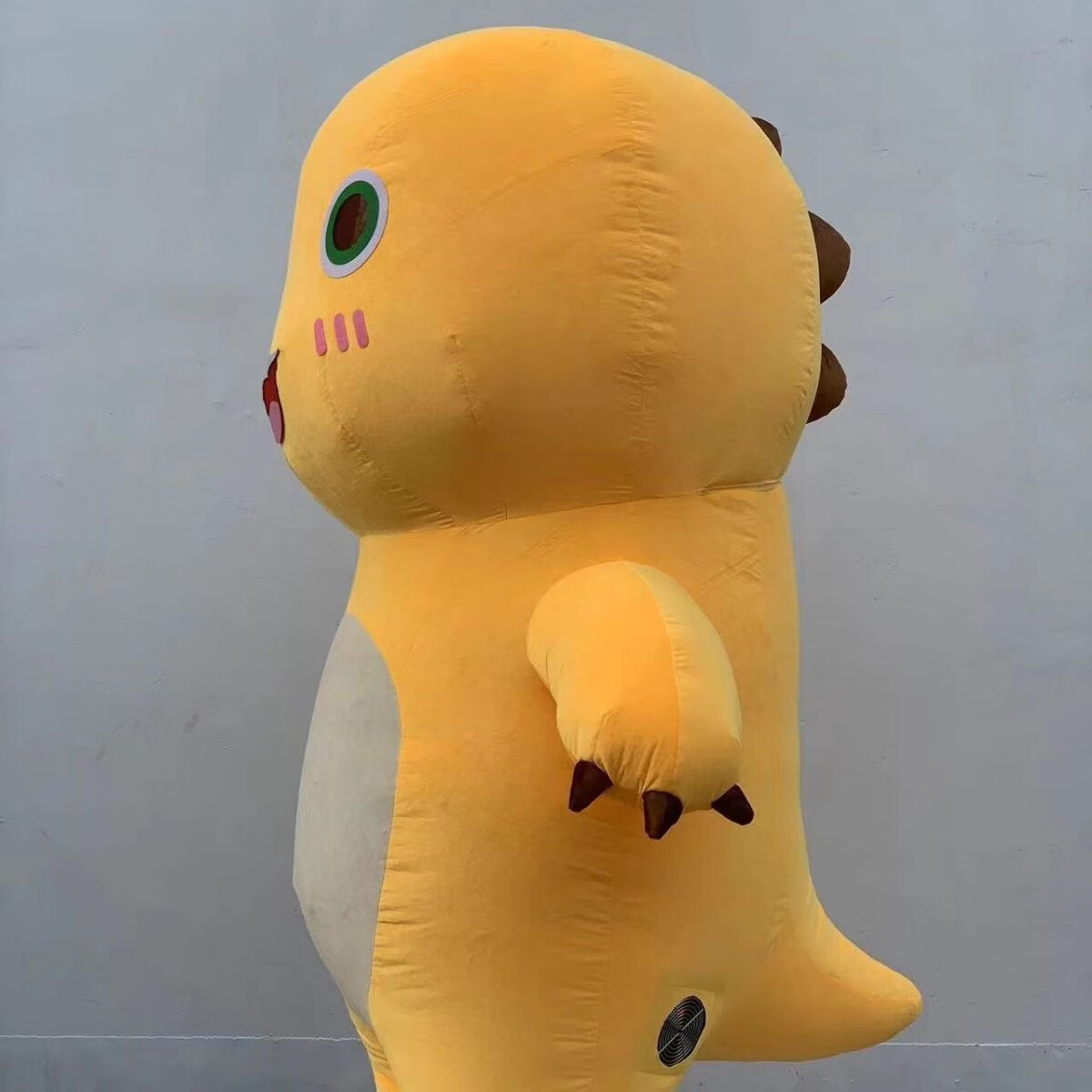 动漫动画幼儿园活动宣传充气小奶龙小恐龙表演卡通人偶玩偶服装 黄色