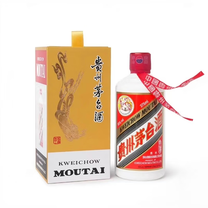 茅台（MOUTAI）贵州茅台酒 53度茅台飞天  酱香型白酒 53度 375mL 1瓶 巽风茅台