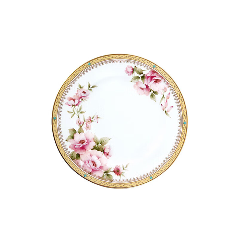 noritake则武hertford英伦玫瑰骨瓷平盘欧式下午茶盘子餐盘 16.