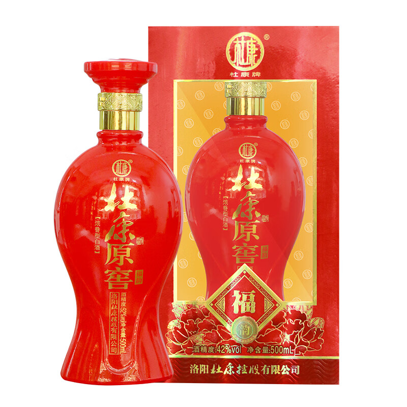 杜康原窖杜康原窖精品福韵酒 42度 500ml 送礼礼盒 浓香型白酒 42%vol
