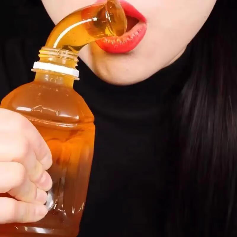 网红蜂蜜膏果冻吃播asmr咀嚼音女生小零食蓝莓柠檬味软糖 可乐蜂蜜膏