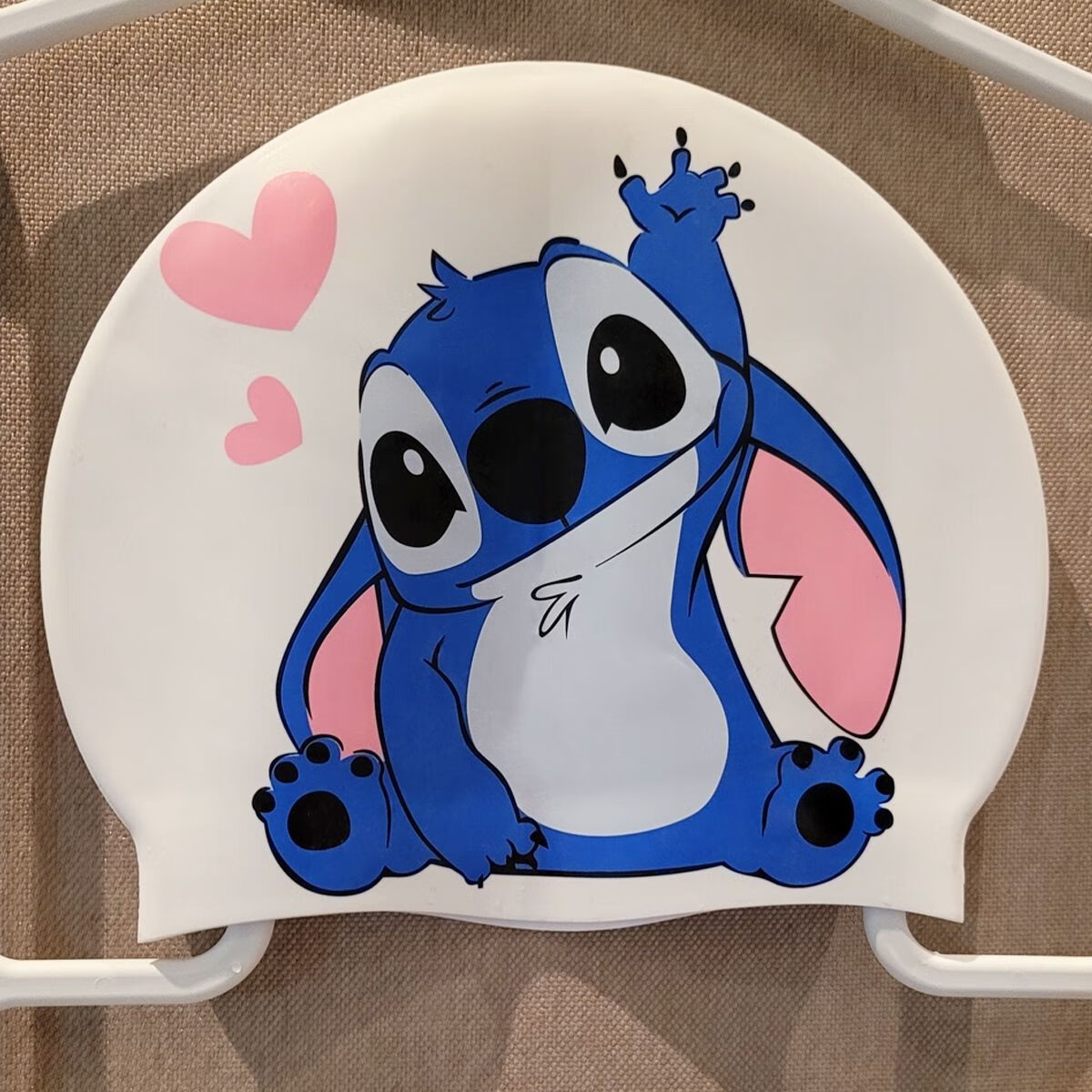 珊野儿童泳帽卡通成人男女儿童超弹舒适不勒头卡通游泳泳帽史迪仔泳帽