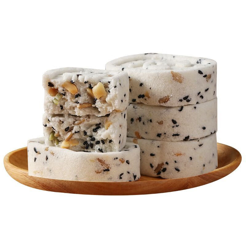 坚果八珍糕茯苓糕芡实糕老人调理脾胃江小豆正品糕点心零食 坚果八珍80包