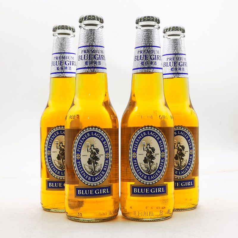 4瓶独饮装国产行货玻璃瓶装包破损 4瓶 装 330毫升国产行货蓝妹啤酒