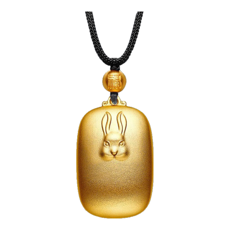 明牌珠寶古法黃金生肖吊墜足金傳世獸首虎馬狗項墜掛件禮物男女工費1350 足金吊墜 約18.47克 羊AFC0623