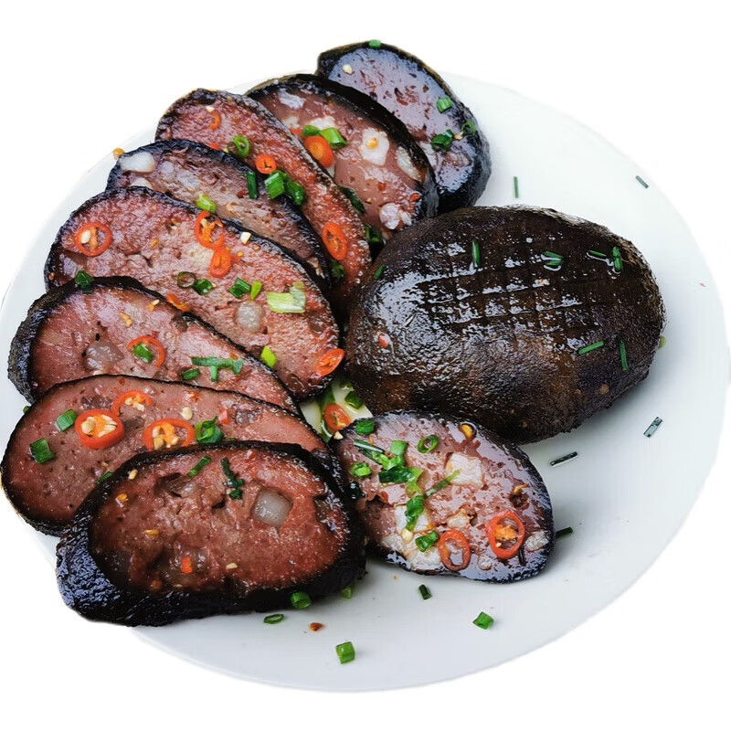 纳嘉新湖南邵阳武冈洞口特产高沙猪血柴火丸子自制农家烟熏豆腐圆子