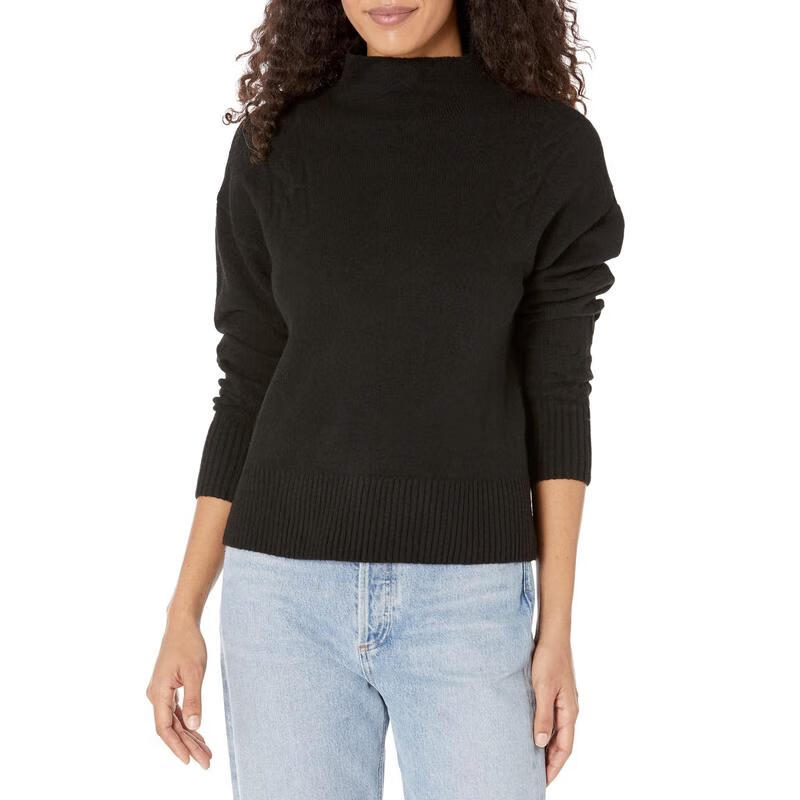 女士针织衫 cable 日常经典纯色简约休闲绞花长袖毛衣休闲ck上衣