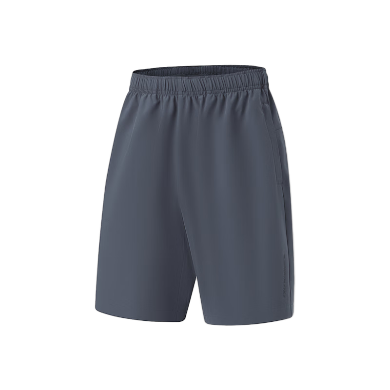 李宁速干运动短裤夏季男跑步健身简约透气休闲运动裤 【健身速干】冷檀黑785-3 M