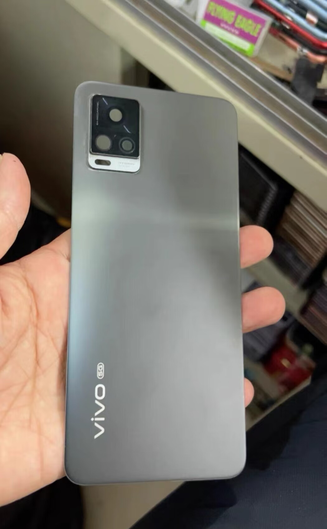 vivo原装适配s7拆机后盖s7t后壳电池盖玻璃手机外壳 s7/s7t后盖爵士黑