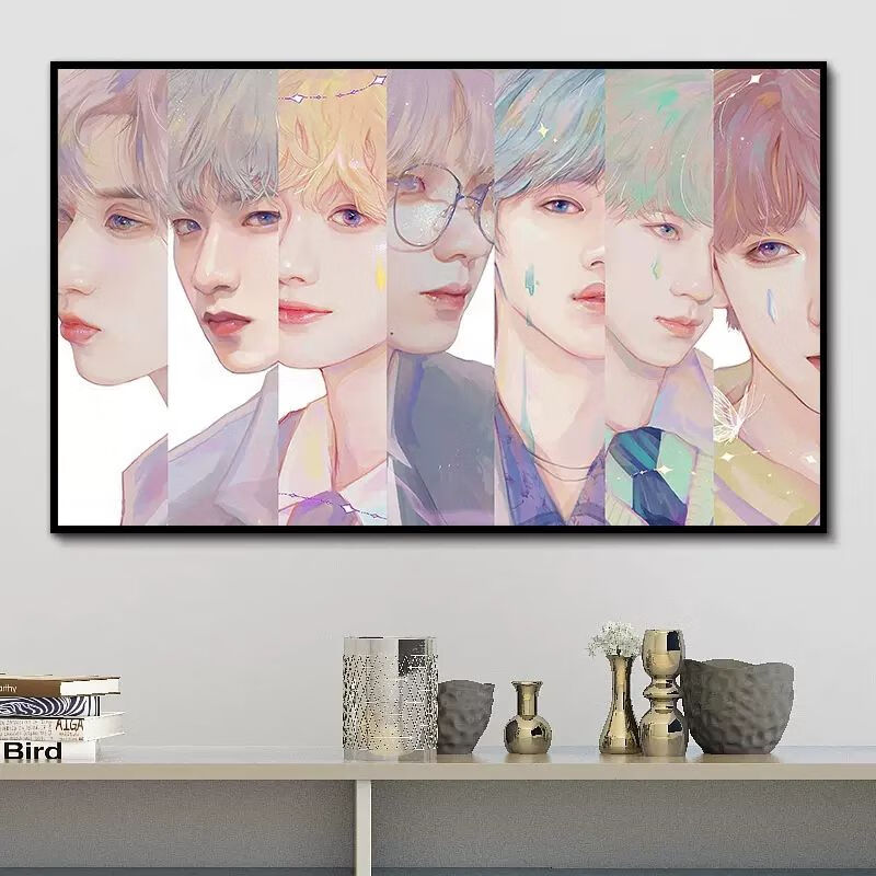 京噶宋亚轩油画tnt时代少年团数字油画diy爱豆宋亚轩定制卧室手工油彩