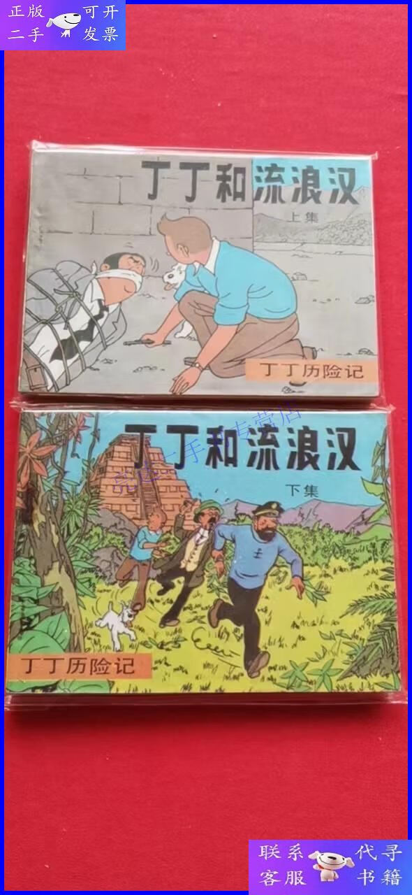 【二手9成新】连环画:丁丁历险记——丁丁和流浪汉(上下集)