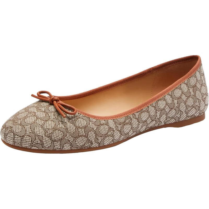 蔻驰(coach)进口女鞋abigail ballet flat休闲时尚芭蕾舞鞋休闲鞋