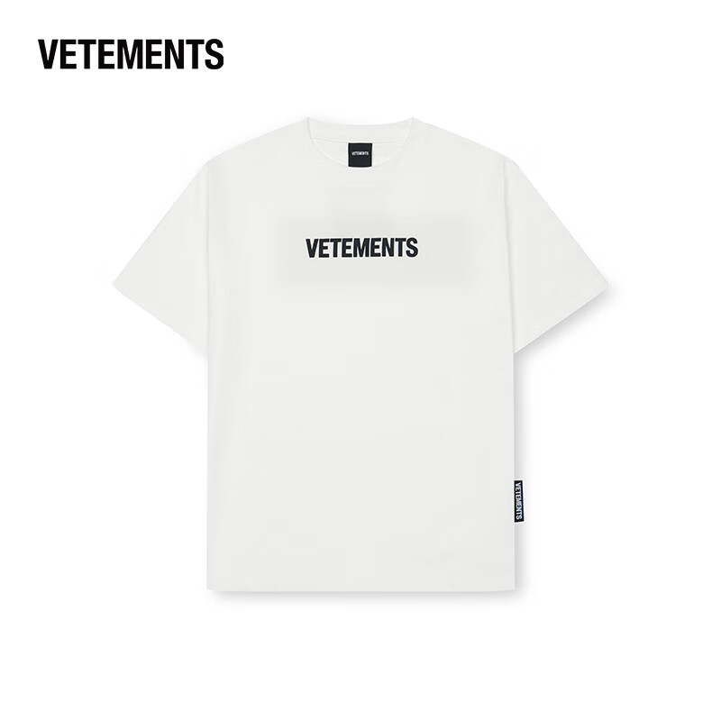 vetements男士短袖t恤男女潮牌简约纯色百搭t恤上衣  2024夏季新款