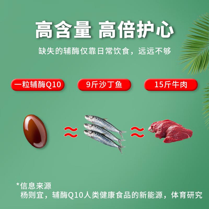 康源晨光HEALIGHT辅酶Q10软胶囊 晨光生物 保质期2026年6月 60粒正品 60粒*2瓶 保质期至2026年6月28日