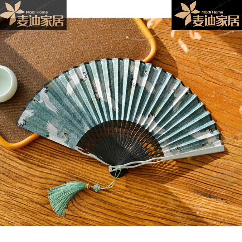 柒阅芒扇子防身武器折扇钛合金扇子金属骨架钢骨铝合金随身温客行古