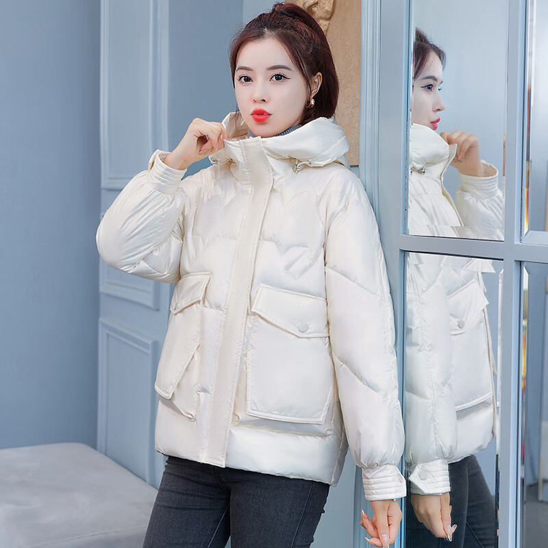 芳草屋胖妹妹冬天大码棉袄女200斤显瘦短款冬季外套新款棉衣棉服韩版