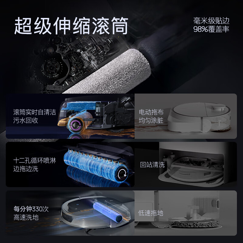 3I智能净地站H1 Pro免安装上下水扫地机器人 自动集尘扫吸拖自清洁全能一体机旗舰版