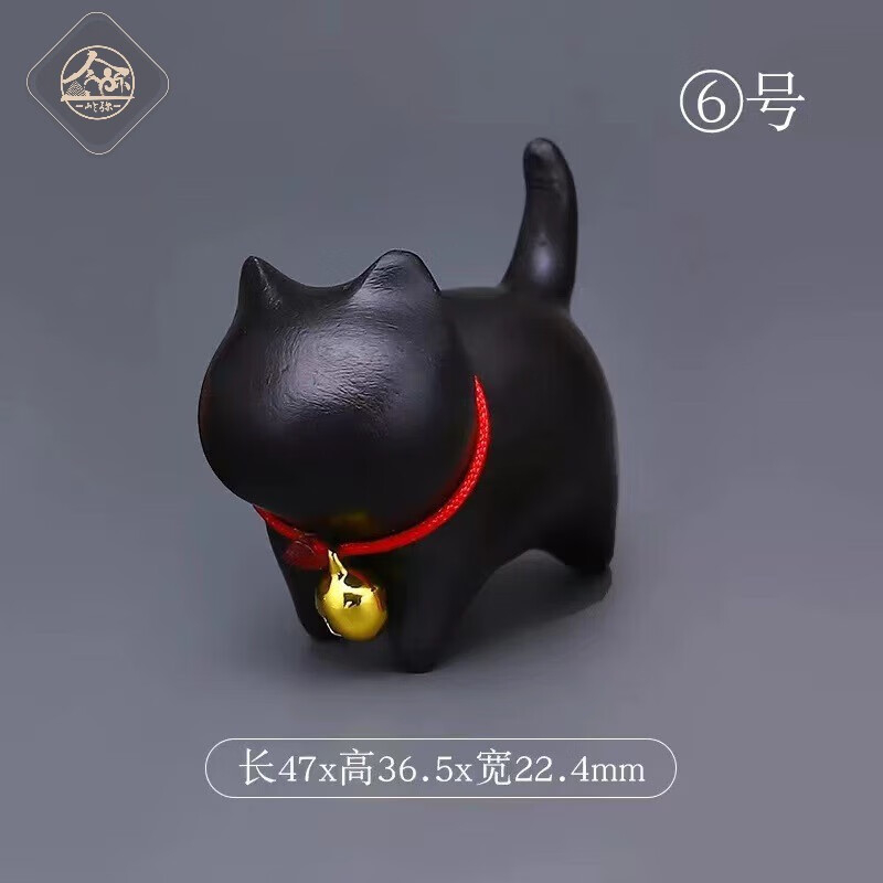 岭弥绿檀无脸猫小摆件 创意木质办公室摆件可爱小猫挂件吊坠 6号无脸猫小摆件怎么看?
