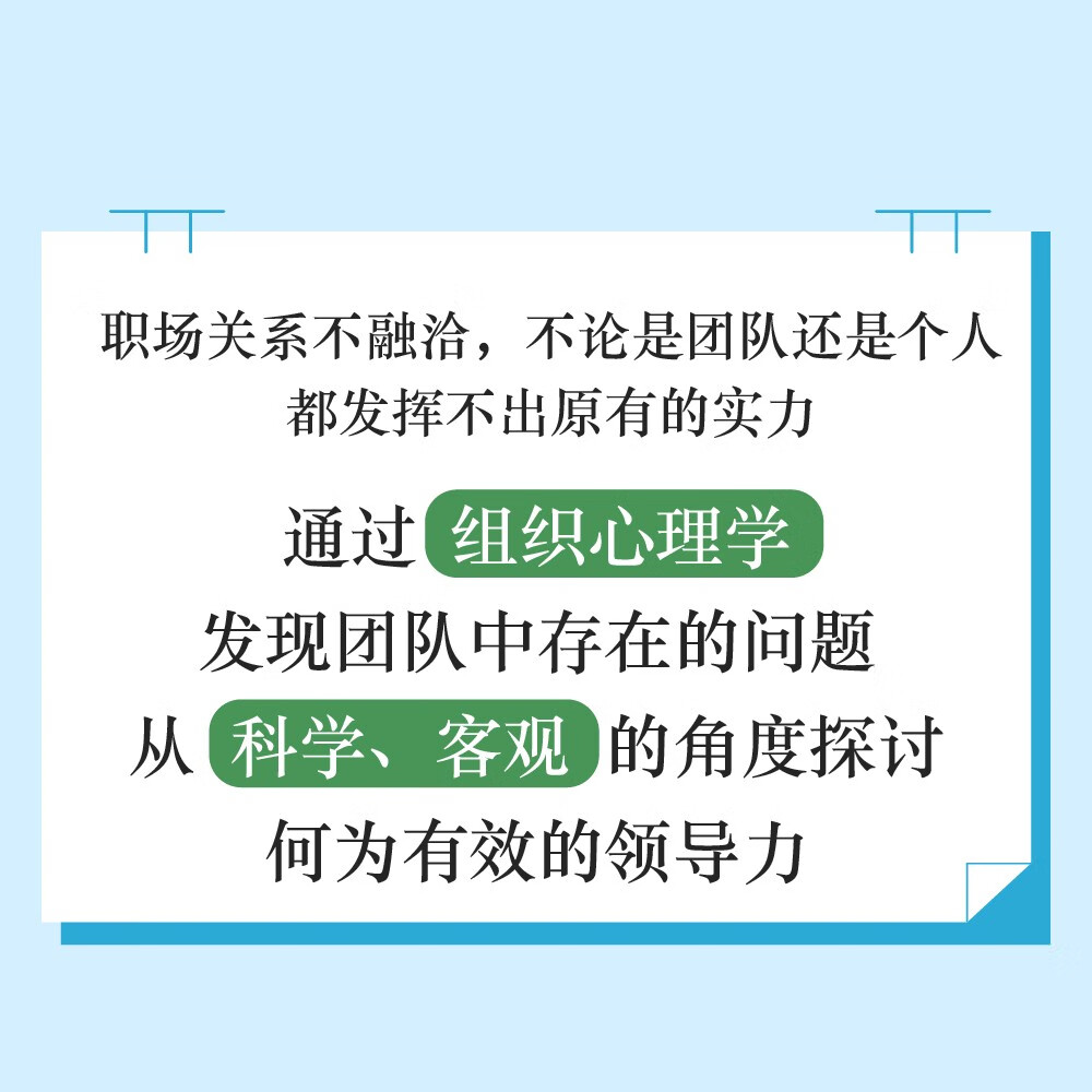 组织心理学：玩转职场人际关系的秘密武器（日本人力资源奖获奖图书！）详情图