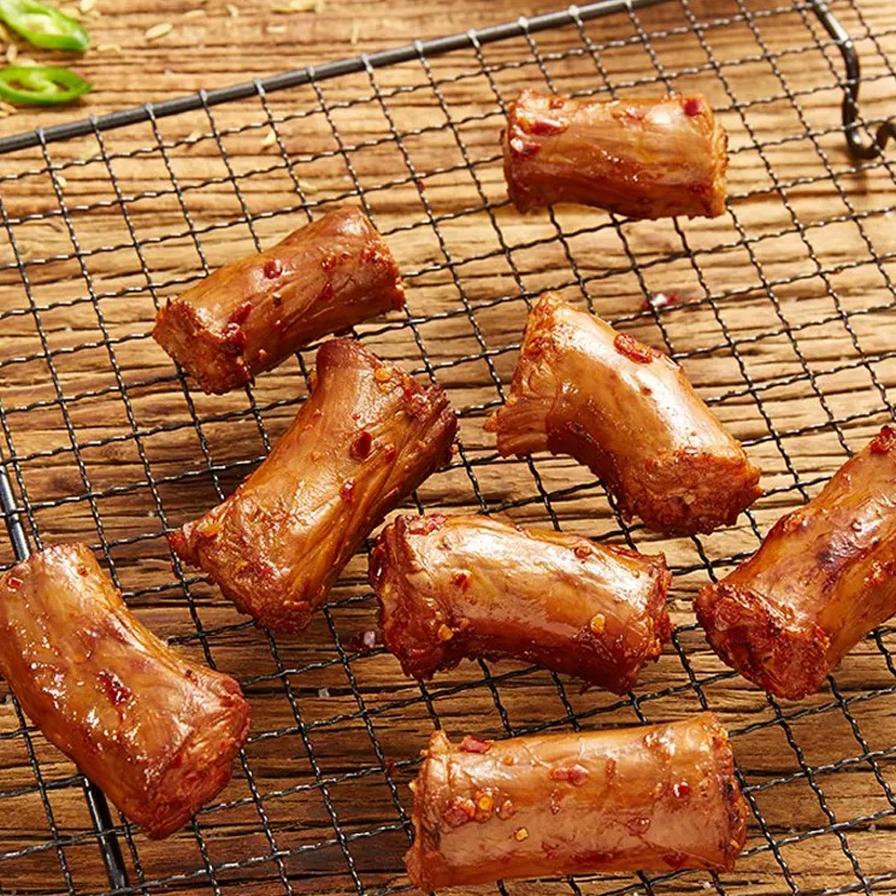 無窮愛辣烤香脖56g香辣烤雞脖宿舍宵夜零食比鴨脖好吃的廣東特產(chǎn) 愛辣味56g*2袋（16小包）