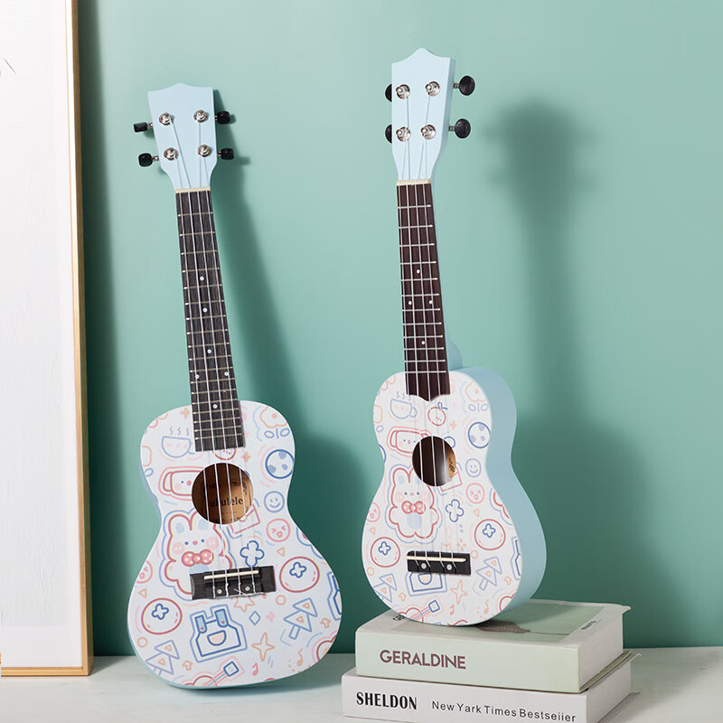 aloha尤克里里初学者入门儿童少女学生乌克丽丽小吉他高颜值乐器23